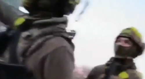 UA soldier filming himself getting hit and wounded