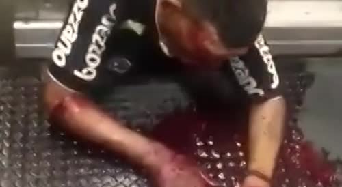 Man pinned by train(repost)