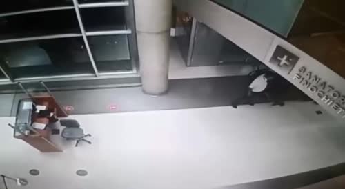 Bizarre moment security guard checks in 'ghost patient' at hospital