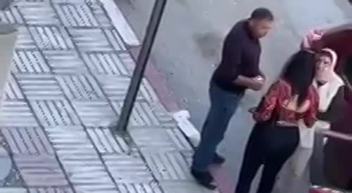 Strangers Collect Money Throw During Family Fight In Morocco