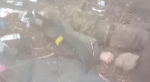 Dead Ukrainian soldiers, the consequences of the battle.