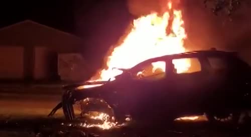 Canadian Man Burns Alive in Crash