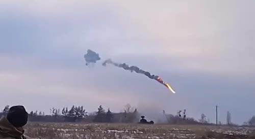 Gepard AA shooting down a cruise missile over Ukraine