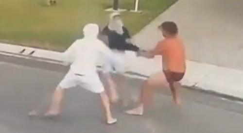 Australian Man Fighting Thieves Half-Naked