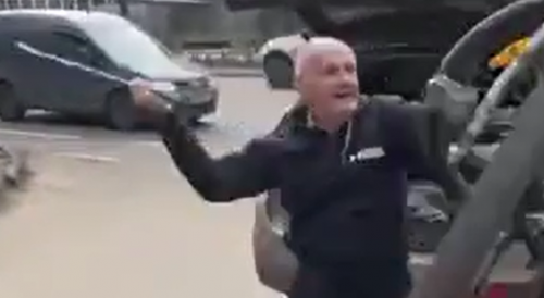 OG Attacks Cyclist With A Pipe In Ukraine
