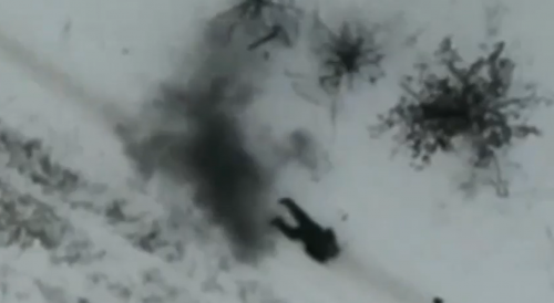 Direct Drone Hit on Lonesome Militant
