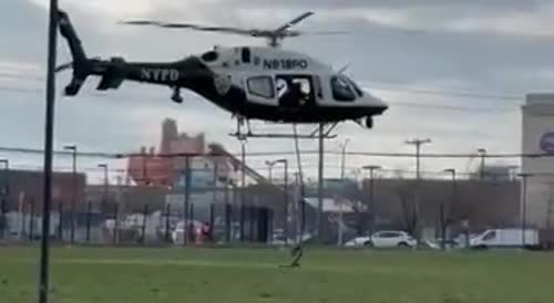 NYPD Detective Breaks Leg Falling From Helicopter