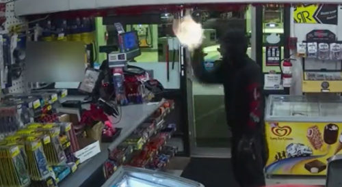 Washington: Armed robber fires multiple shots inside gas station