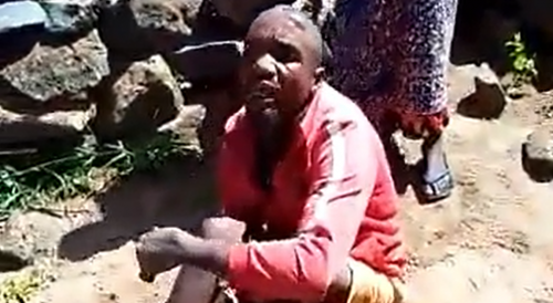 Retard Caught With Stolen Chicken Beaten By Mob In Tanzania