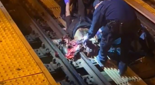 Man Electrocuted, then Hit By Train in NYC