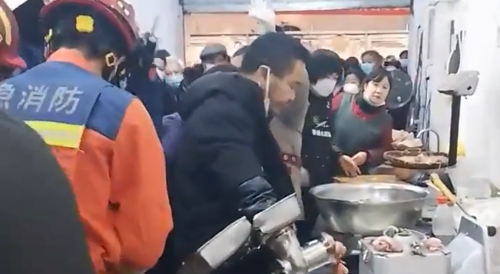 Meat Grinder Turns Chinese Man into a Cripple