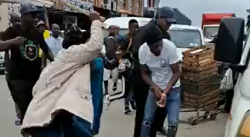 Thief Chased By Angry Mob In South Africa