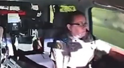 Florida Highway Patrol Trooper Stops Suspect With Her Vehicle