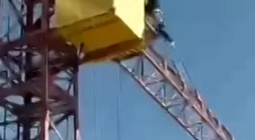 Man falls from a crane(repost)