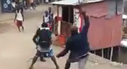 Machete fight in beautiful Jamaica(repost)