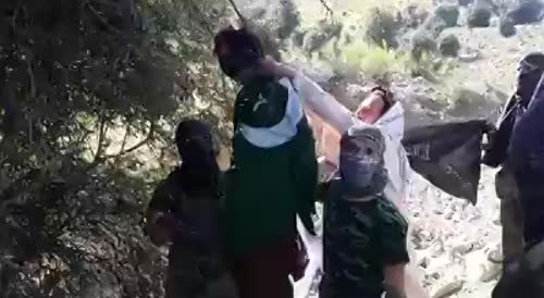 Taliban Hang and Shoot Pakistani Soldier
