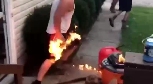 Fire is not a toy for idiots