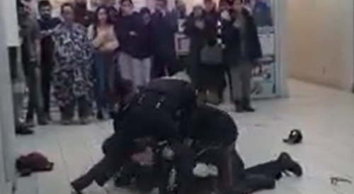 Police break up a violent fight in a shopping mall in Mississauga