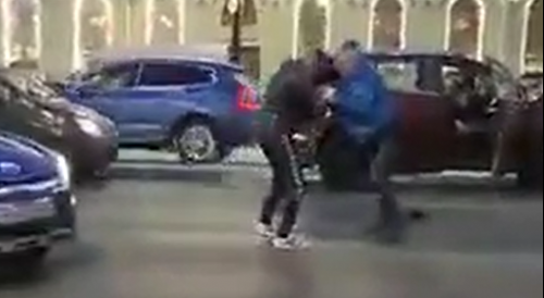Intoxicated Man Attacks Random Cars, Fights With A Driver In Russia