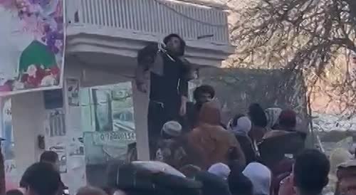 Taliban Hanging Body Of Former Police Officer Who Was Killed By House Owner He Tried To Rob