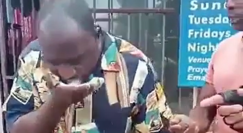 Nigerian Drug Dealer Forced to EAT His Supply