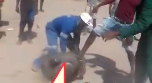 Cable Thief Flogged By Workers