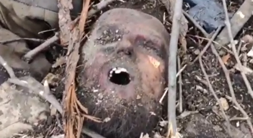The Russian military counts the corpses of Ukrainians in their positions