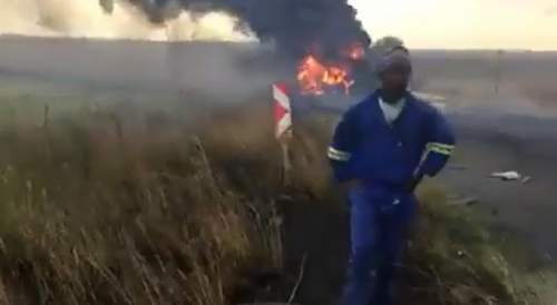 Driver Ejected & Killed In Fiery Crash In South Africa