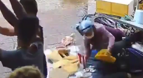 Scooter Rider Convulses After An Accident