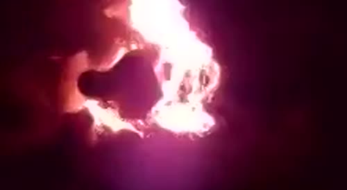 Man gets mocked as he's burned alive(repost)