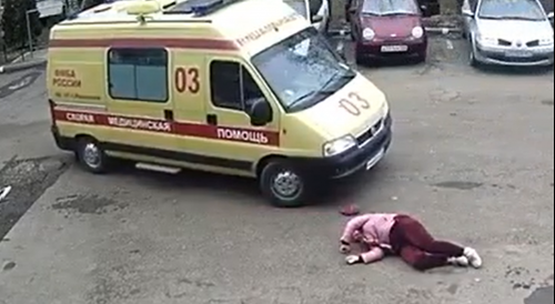 Elderly Woman Is In Critical Condition After Getting Hit By Reversing Ambulance
