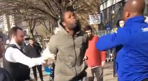 Arrested Thief Spits On Londoners