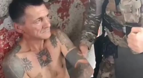 Beating of a Ukrainian Soldier Taken Prisoner