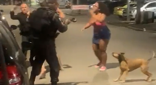 Party Goer Gets Into A Fight With Cops