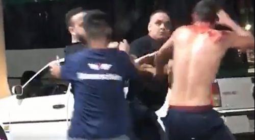 Two Dudes Get Into  A Fight With Bouncers