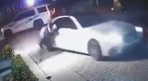 Florida Cop Gets Hit And Somersaulted By Mercedes Driven By Suspected Thief