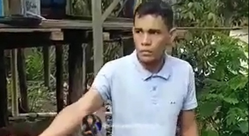 Scared Thief Jumps Into The River After Punishment