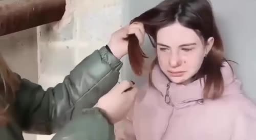 Russian Girl Humiliated and Beaten by a Gang