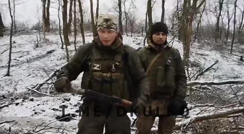 Cold Ukrainian corpses, in captured positions