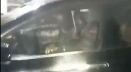 Poor Bastard Burns Alive in His Car