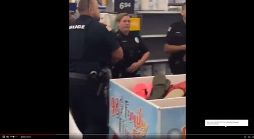 Woman Resisting Arrest at Walmart Bites a Cops Hand Arresting Her, Eats a Knuckle Sandwich QUICK!