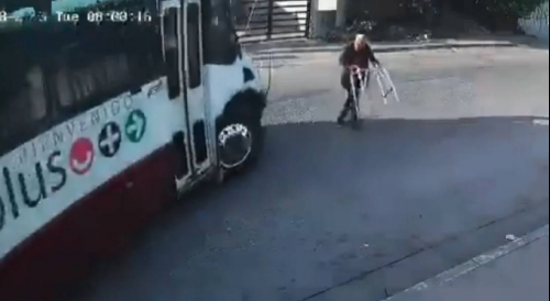 81YO Disabled Man Knocked By Bus In Mexico
