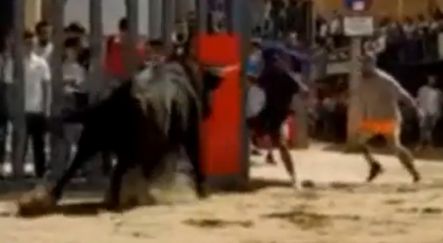Spaniard got wrecked by bull