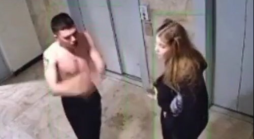 Drunk Tough Guy Beats Girlfriend in Russia