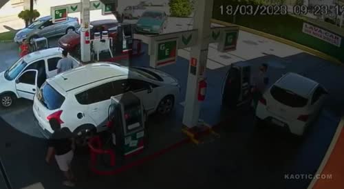 Gas Station Worker Sets Driver On Fire