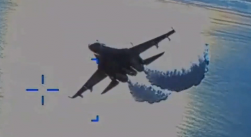 Russian plane shot down an American drone over the Black Sea