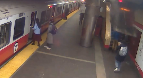 Boston: Woman nearly hit by falling ceiling panel at subway stop