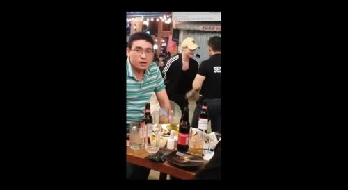 Loudmouth Roundeye Starts Trouble With The Wrong Vietnamese Bouncer