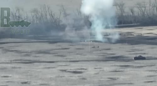 Direct hit from ATGMs on retreating Ukrainian militants