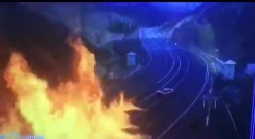 Fiery Crash In Uzbekistan